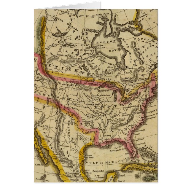 Nordamerika 42 hälsningskort (Framsidan)