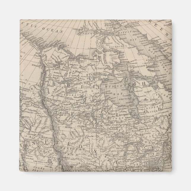 Nordamerika 4 magnet (Framsidan)