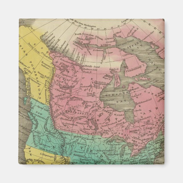 Nordamerika 5 magnet (Framsidan)