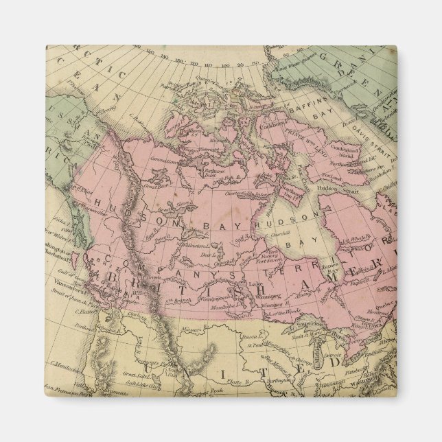 Nordamerika 6 magnet (Framsidan)