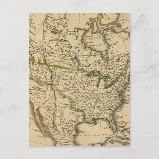 Nordamerika 7 vykort (Framsida)