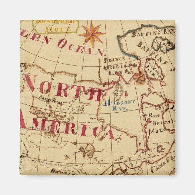 Nordamerika 8 magnet (Framsidan)