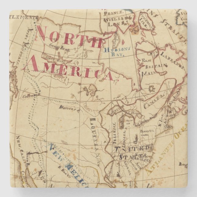 Nordamerika 8 stenunderlägg (Framsidan)