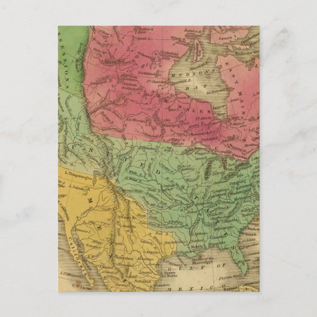 Nordamerika 9 vykort (Framsida)