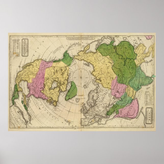 Nordamerika, Asien Poster (Framsidan)