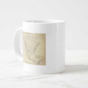 Nordamerika Atlas Karta som visar indiska stammar Jumbo Mugg