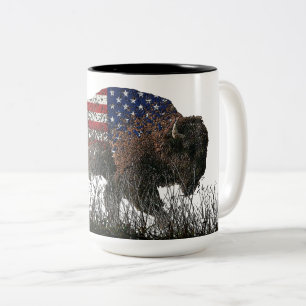 Nordamerika Buffalo Två-Tonad Mugg