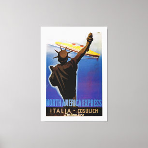 Nordamerika Express ~ Italian Line - XL Canvastryck
