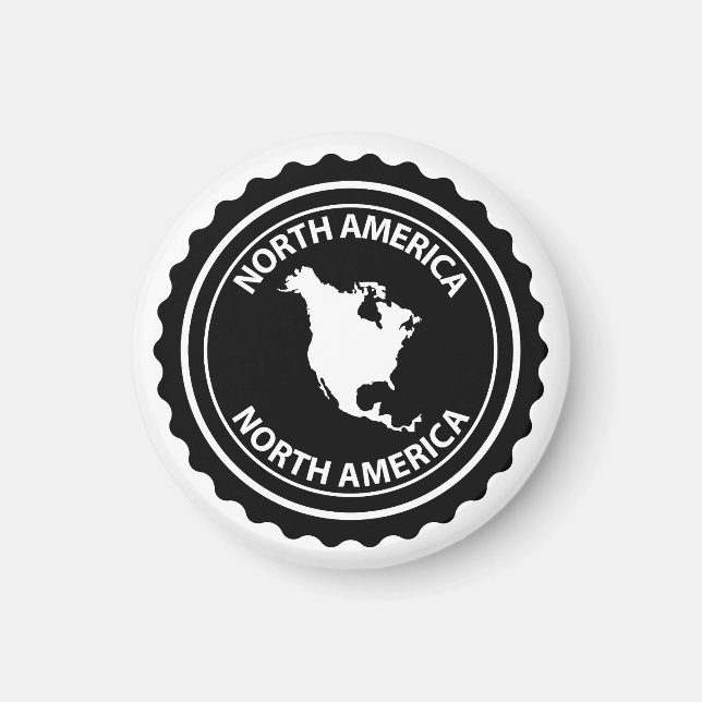 Nordamerika frimärke magnet (Framsidan)