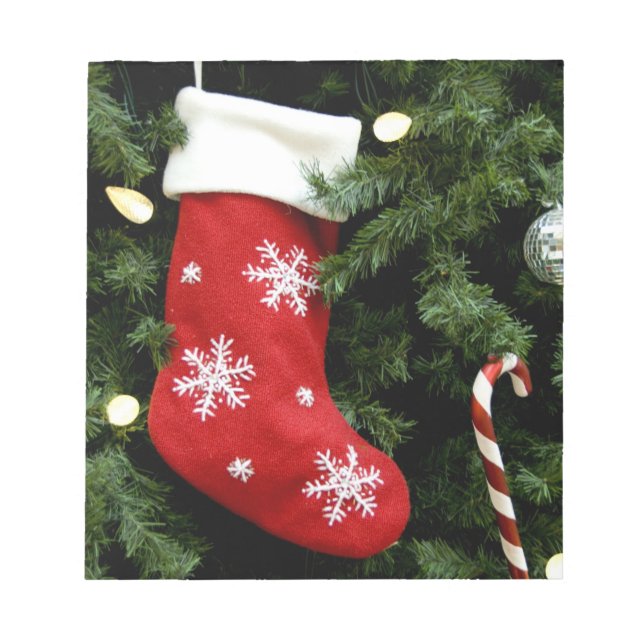 Nordamerika. Juldekorationer på träd. 3 Anteckningsblock (Framsida)