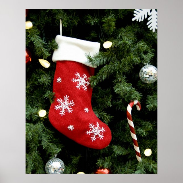 Nordamerika. Juldekorationer på träd. 3 Poster (Framsidan)