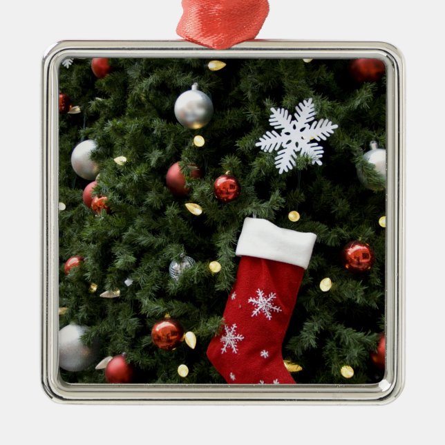 Nordamerika. Juldekorationer på träd. 5 (Framsidan)