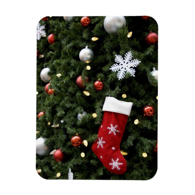 Nordamerika. Juldekorationer på träd. 5 Magnet (Vertikal)