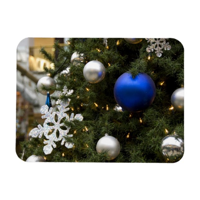Nordamerika. Juldekorationer på tree. Magnet (Horisontell)