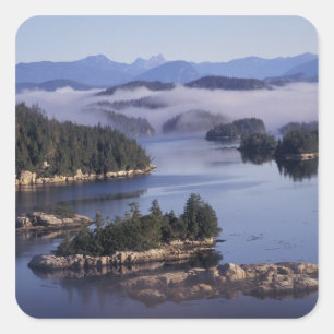 Nordamerika, Kanada, British Columbia, Johnson Fyrkantigt Klistermärke