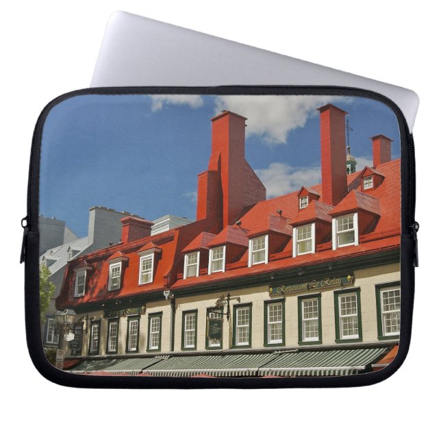 Nordamerika, Kanada, Quebec, Gamla Québec. 3 Laptop Sleeve (Framsidan)