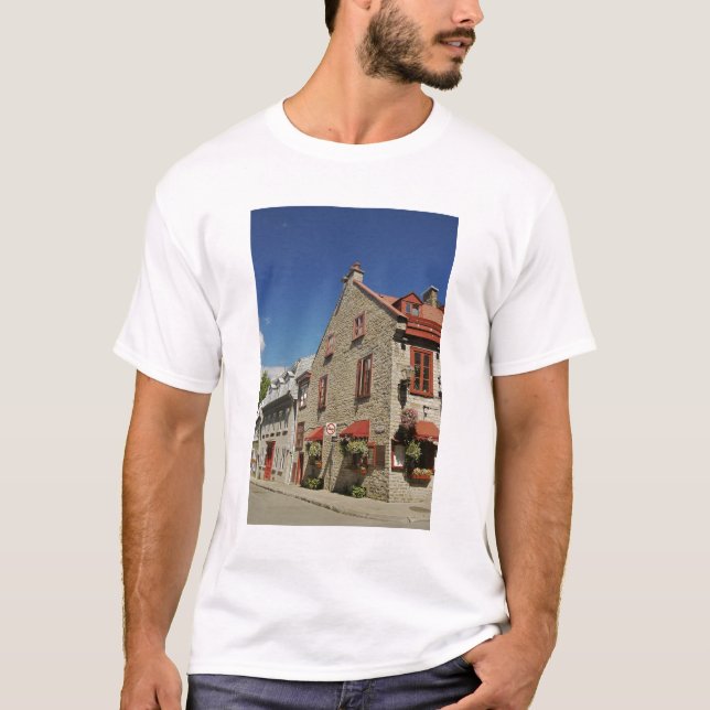 Nordamerika, Kanada, Quebec, Gamla Québec. Tee (Framsida)