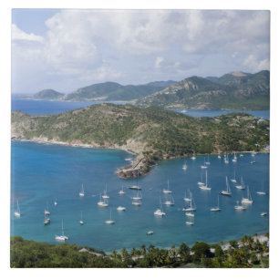 Nordamerika, Karibien, Antigua. Engelska Kakelplatta
