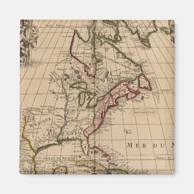 Nordamerika karta 2 magnet (Framsidan)