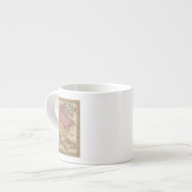 Nordamerika karta av Mitchell Espressomugg (Framsida vänster)