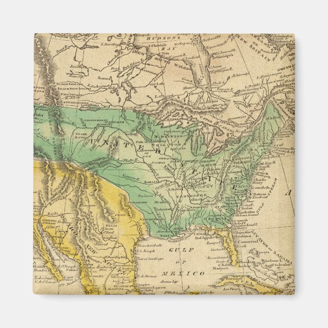 Nordamerika Karta efter Worcester Magnet (Framsidan)