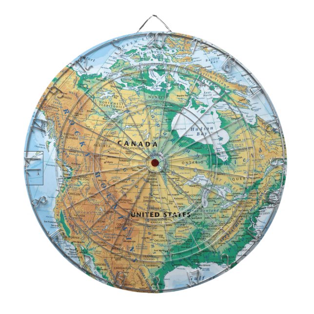 Nordamerika karta piltavla (Framsidan)