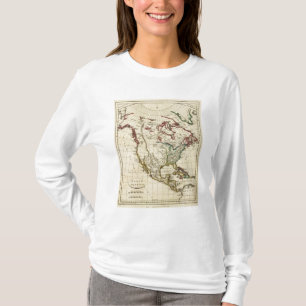 Nordamerika med skisserade gränser tee