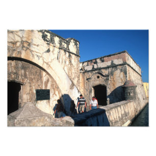 Nordamerika, Mexiko, Veracruz. San Juan Ulua Fototryck