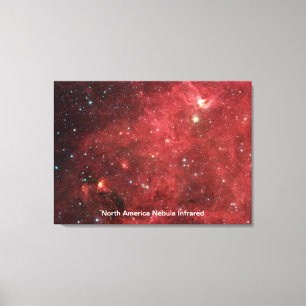 Nordamerika Nebula Infraröd Canvastryck