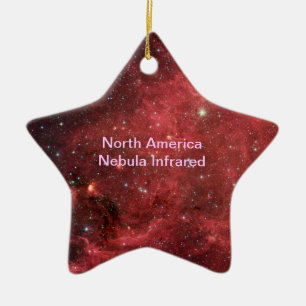 Nordamerika Nebula Infraröd Julgransprydnad Keramik