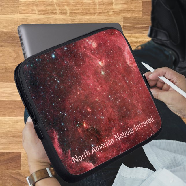 Nordamerika Nebula Infraröd Laptop Fodral (Zazzle North America Nebula Infrared Laptop Sleeve (Front Right))