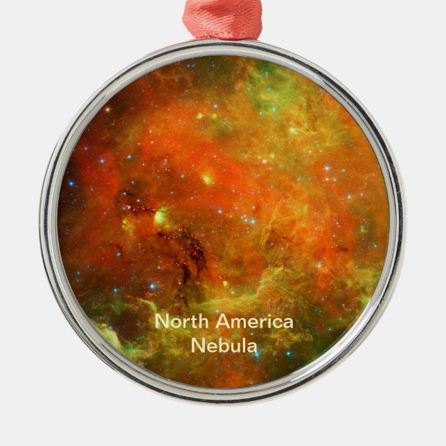 Nordamerika Nebula Julgransprydnad Metall (Framsidan)