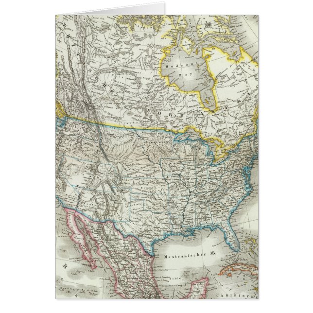 Nordamerika - Nordamerika Hälsningskort (Framsidan)