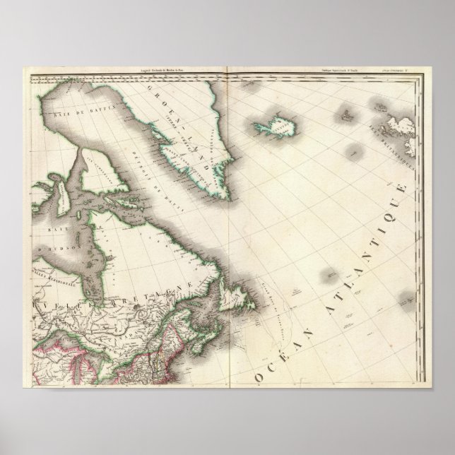 Nordamerika nordöst poster (Framsidan)