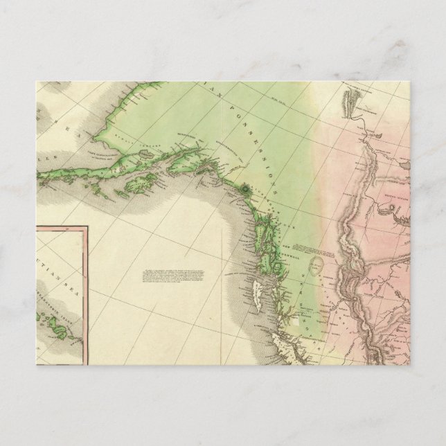 Nordamerika nordväst vykort (Framsida)