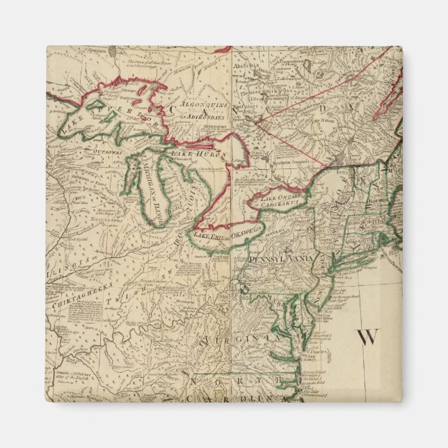 Nordamerika norr magnet (Framsidan)