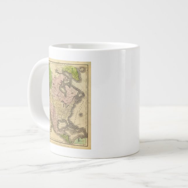 Nordamerika Olney Karta Jumbo Mugg (Framsida vänster)