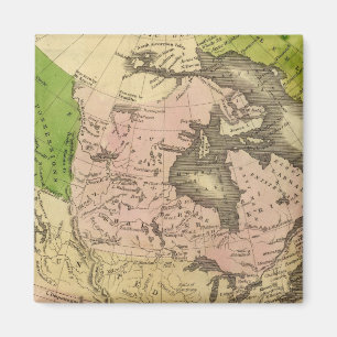 Nordamerika Olney Karta Magnet