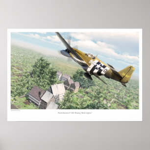 Nordamerika P-51B Mustang "Berlin Express" Poster