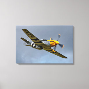 Nordamerika P-51D Mustang 'Ferocious Frankie' Canvastryck