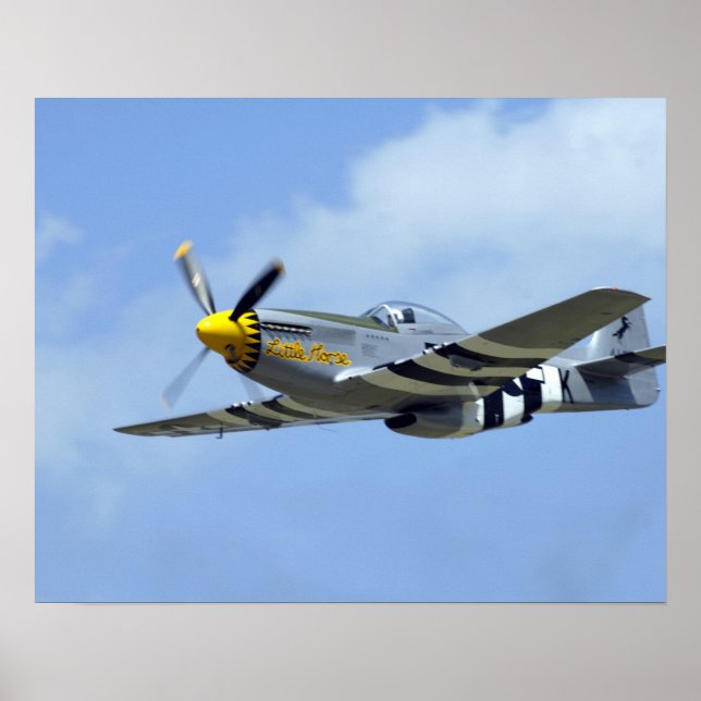 Nordamerika P-51D Mustang, Little Horse Poster (Framsidan)