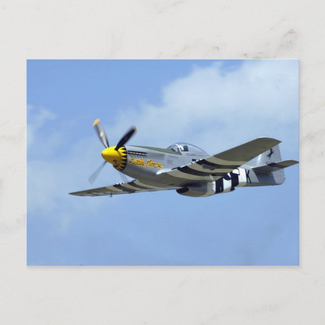 Nordamerika P-51D Mustang, Little Horse Vykort (Framsida)