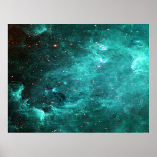 Nordamerika Poster Nebula-turkos-värde