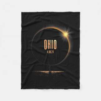 Nordamerika totalt Solar Eclipse 2024 Ohio Usa Fleecefilt