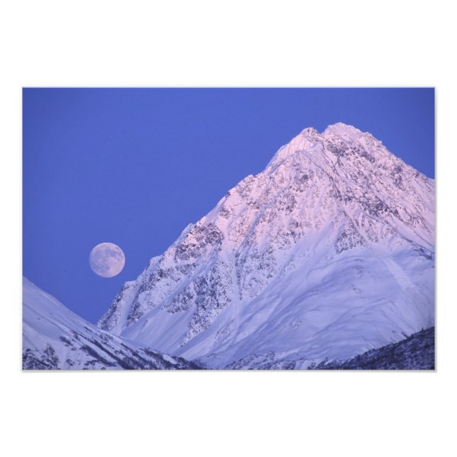 Nordamerika, USA, Alaska, Knik River, Fototryck (Framsidan)