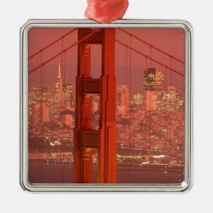Nordamerika, USA, Kalifornien, San Francisco. Julgransprydnad Metall