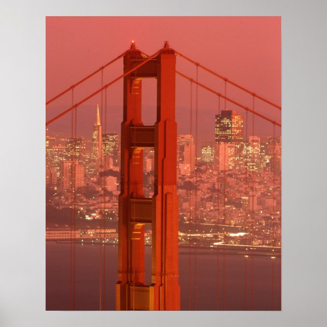 Nordamerika, USA, Kalifornien, San Francisco. Poster (Framsidan)