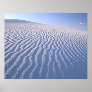 Nordamerika, USA, New Mexico, Vita sanddyner Poster