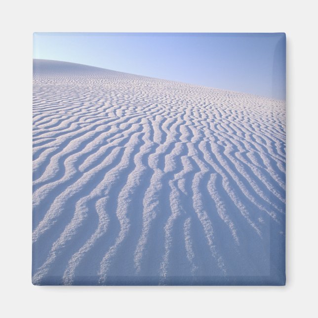 Nordamerika, USA, New Mexico, Vita sanddynerna Magnet (Framsidan)