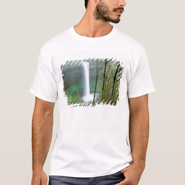 Nordamerika, USA, Oregon, Silver Falls State Tee Shirt (Framsida)